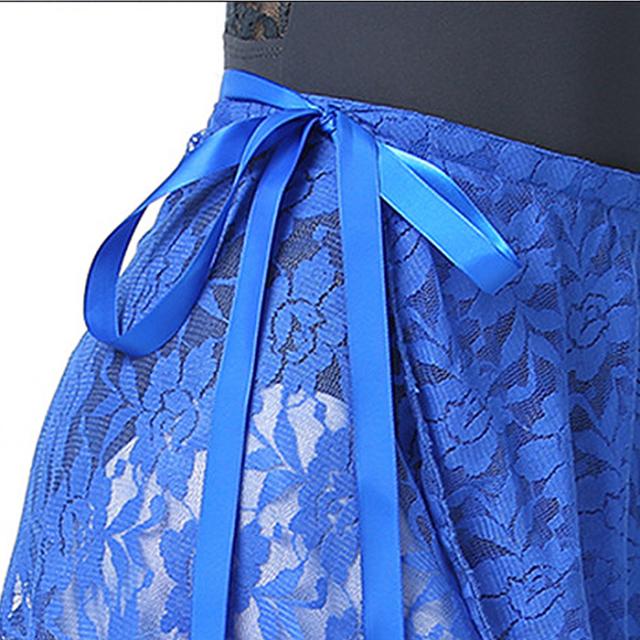 【バレエインナーはカーリーショップ】花柄レース巻きスカート