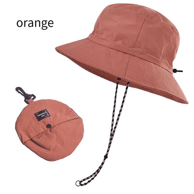 折り畳んでコンパクト！あご紐付きサファリハット