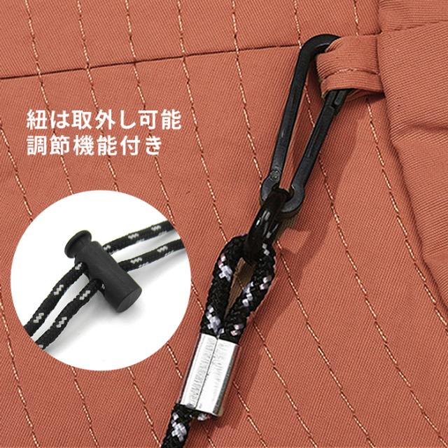 折り畳んでコンパクト！あご紐付きサファリハット