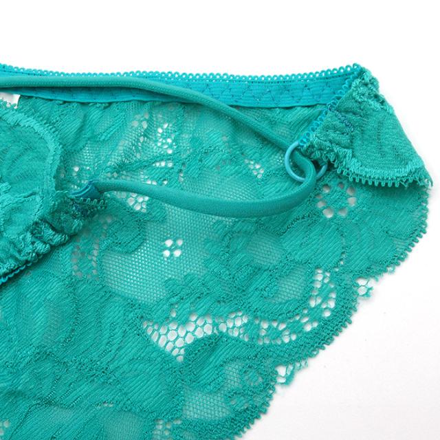 【プチプラ】 アシンメトリー総レース紐パンショーツ