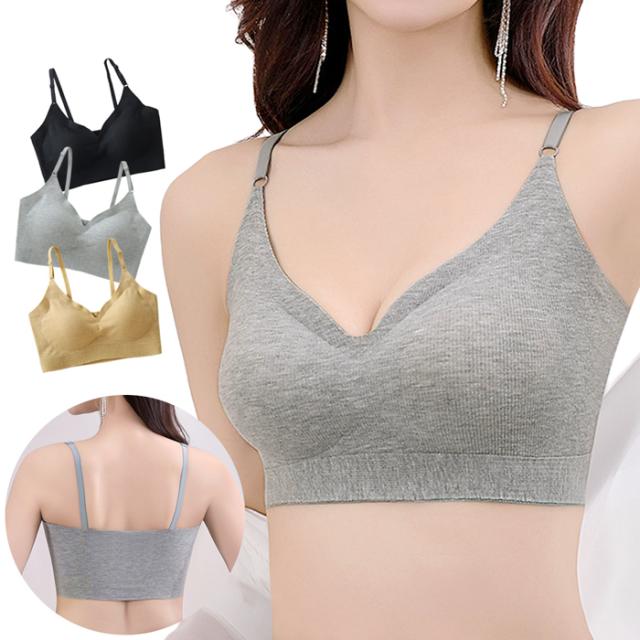 しっかりとした柔らかい生地が自慢の一体型パッド入りブラジャー