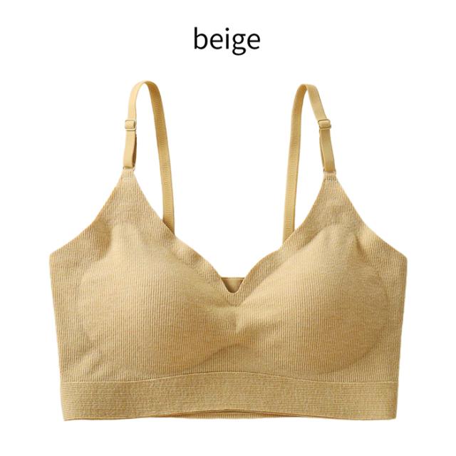 しっかりとした柔らかい生地が自慢の一体型パッド入りブラジャー