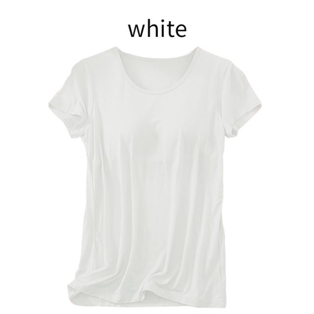 【送料無料】あったか＋3.1度 吸湿発熱カップ付き半袖インナー