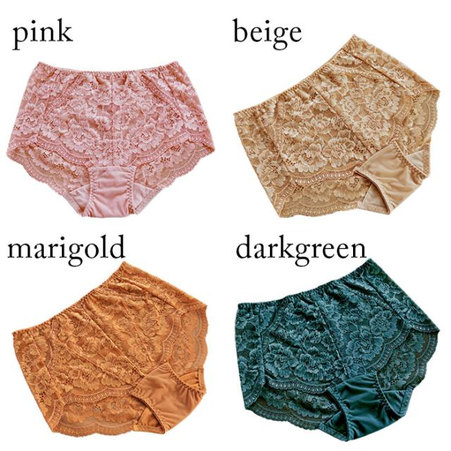 エレガントな総レースショーツ