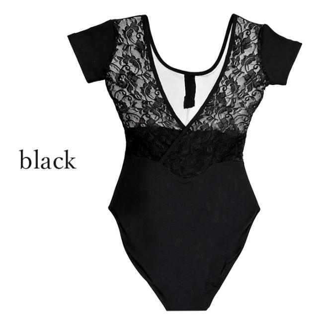 【送料無料】 綿混 大人用半袖バレエレオタード