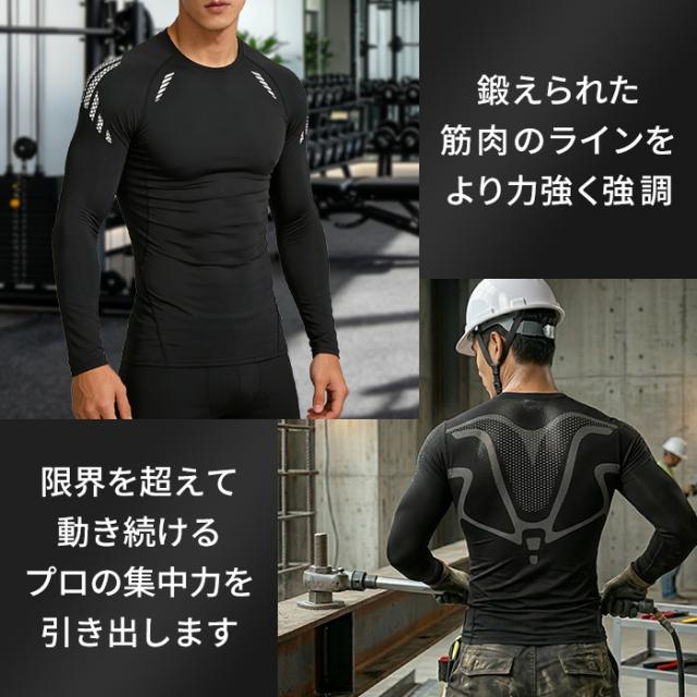 【送料無料】 メンズ長袖コンプレッションインナー