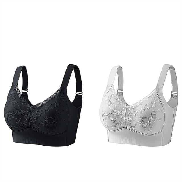 毎日着たくなる、シームレス×花柄レースのノンワイヤーブラ