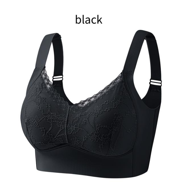 毎日着たくなる、シームレス×花柄レースのノンワイヤーブラ