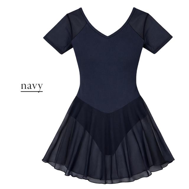 【バレエアイテムはカーリーショップ】 スカート付きレオタード