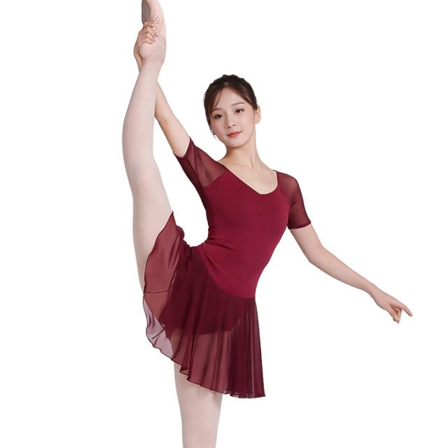 【バレエアイテムはカーリーショップ】 スカート付きレオタード