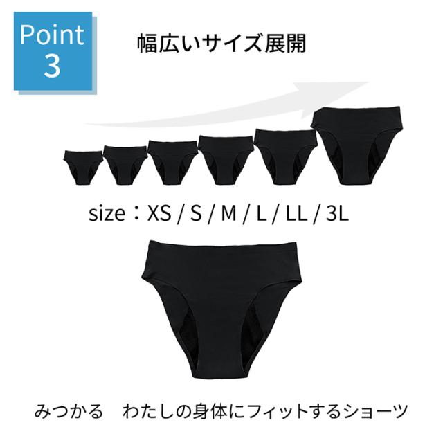 【送料無料】 あったか起毛生地で快適 吸収型サニタリーショーツ