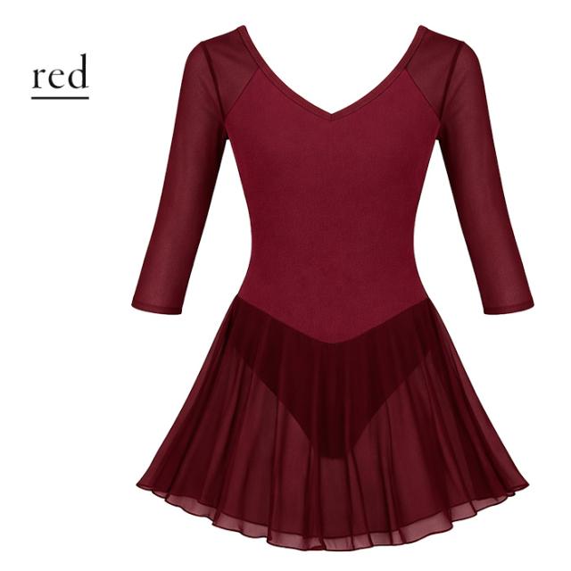 【バレエアイテムはカーリーショップ】 スカート付きレオタード