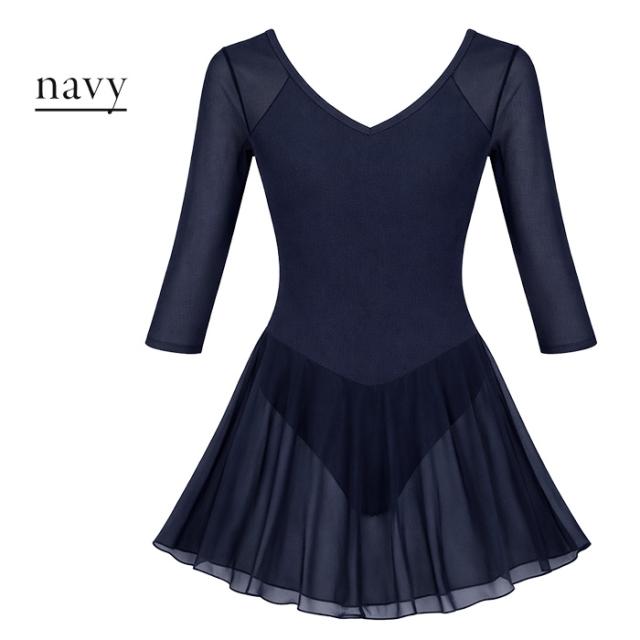 【バレエアイテムはカーリーショップ】 スカート付きレオタード