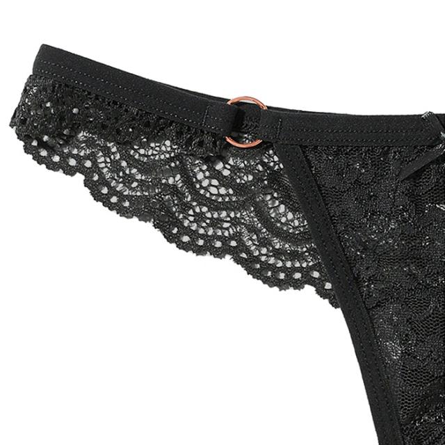 【プチプラ大特価】リング付き 透ける総レースのTバック