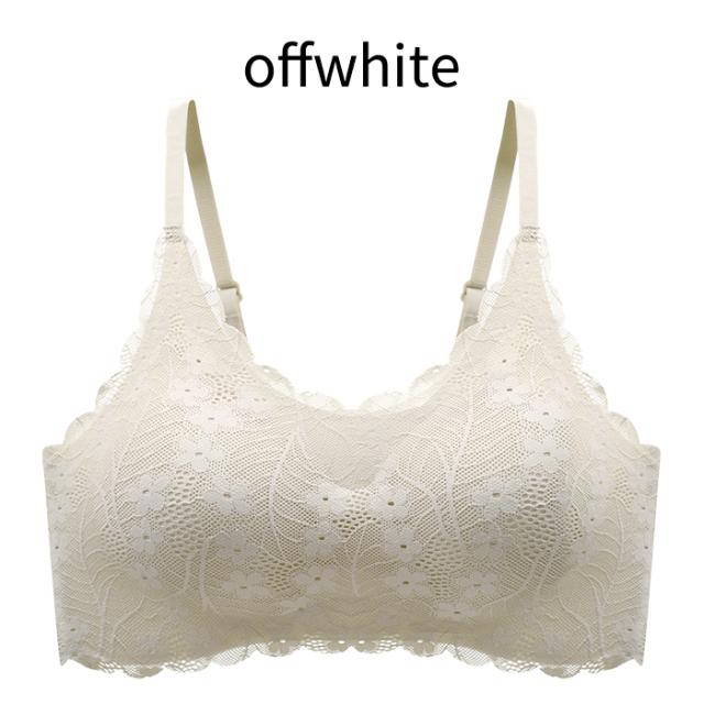 毎日着たくなる、花柄レース×シームレスブラ