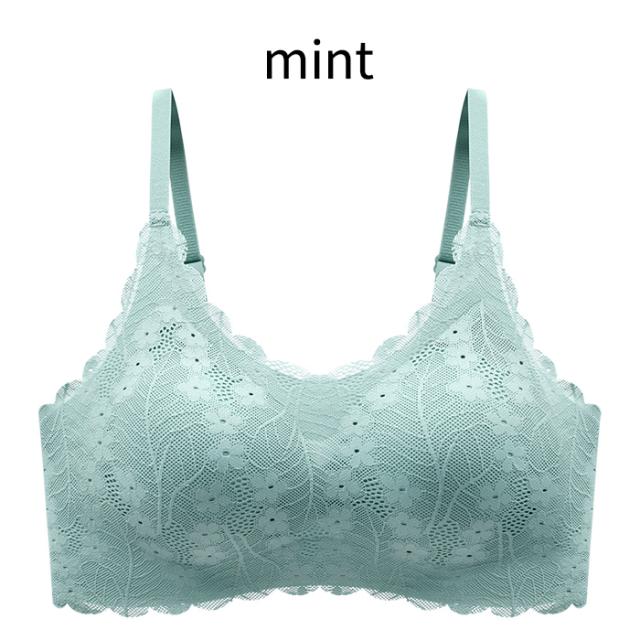 毎日着たくなる、花柄レース×シームレスブラ