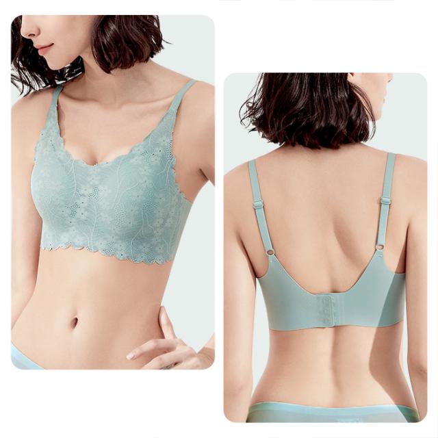 毎日着たくなる、花柄レース×シームレスブラ