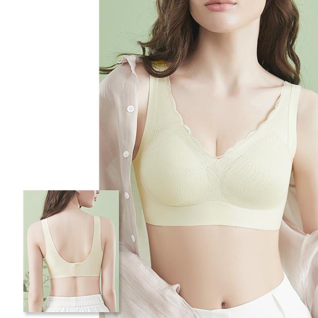 一体型パッド入り 快適に過ごせるシームレスブラ