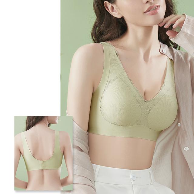 一体型パッド入り 快適に過ごせるシームレスブラ