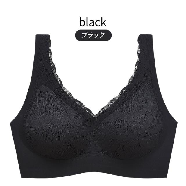 一体型パッド入り 快適に過ごせるシームレスブラ