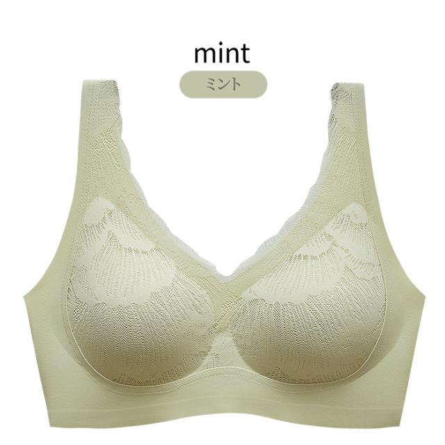 一体型パッド入り 快適に過ごせるシームレスブラ