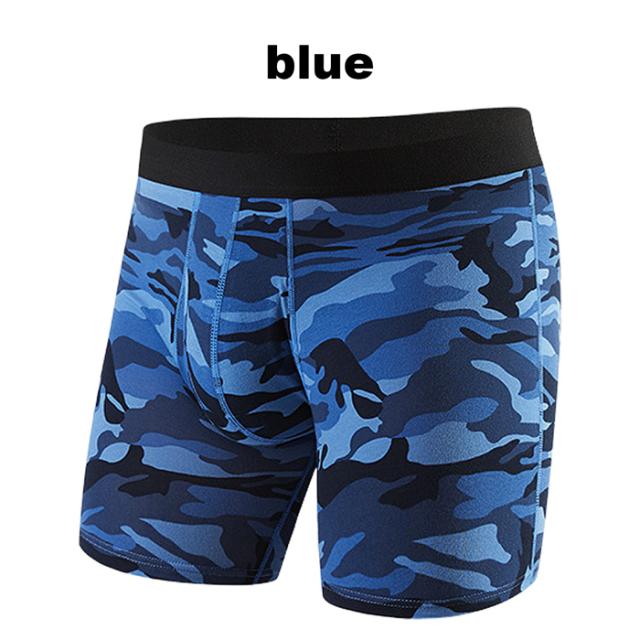 男らしさを引き立たせる 3部丈迷彩柄ボクサーパンツ