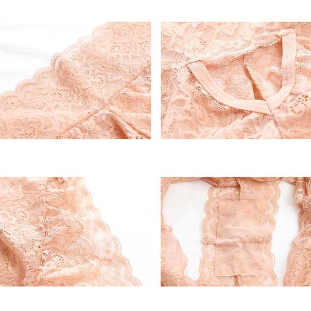 オープンバックデザインがセクシーな総レースTバック