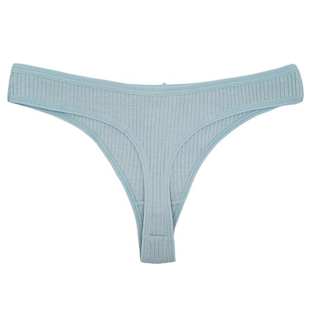 【プチプラ大特価】綿95％リブあみレディースTバックショーツ