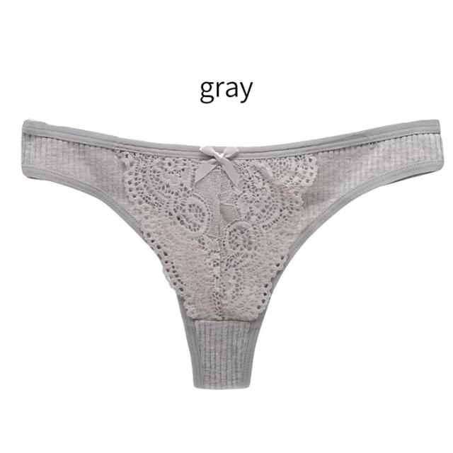 【プチプラ大特価】綿95％リブあみレディースTバックショーツ