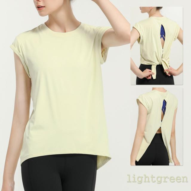 フレンチ袖ヨガウェア