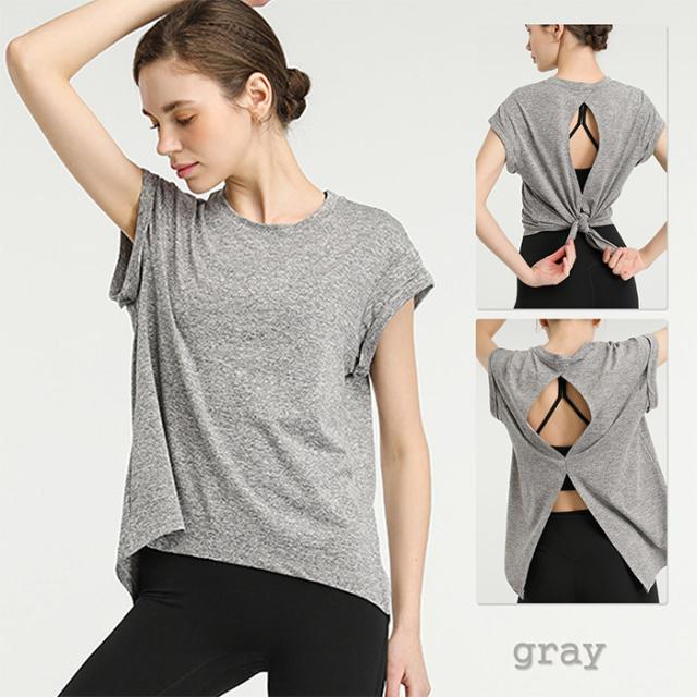 フレンチ袖ヨガウェア