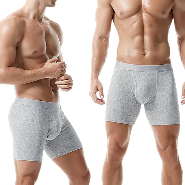 綿95％のやさしい肌ざわり、快適3分丈ボクサーパンツ