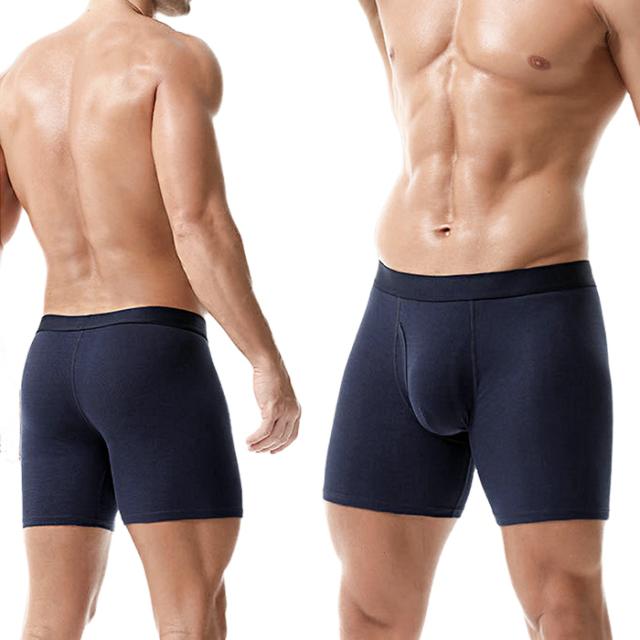 綿95％のやさしい肌ざわり、快適3分丈ボクサーパンツ