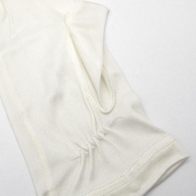 【送料無料】 潤いシルク100%の指先カットUV手袋