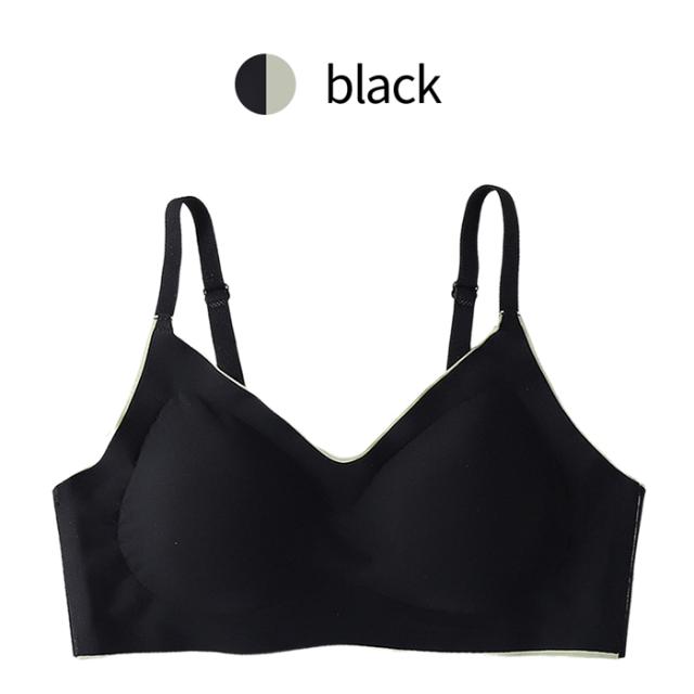 【送料無料】 楽すぎるのに綺麗 バイカラーノンワイヤーブラ