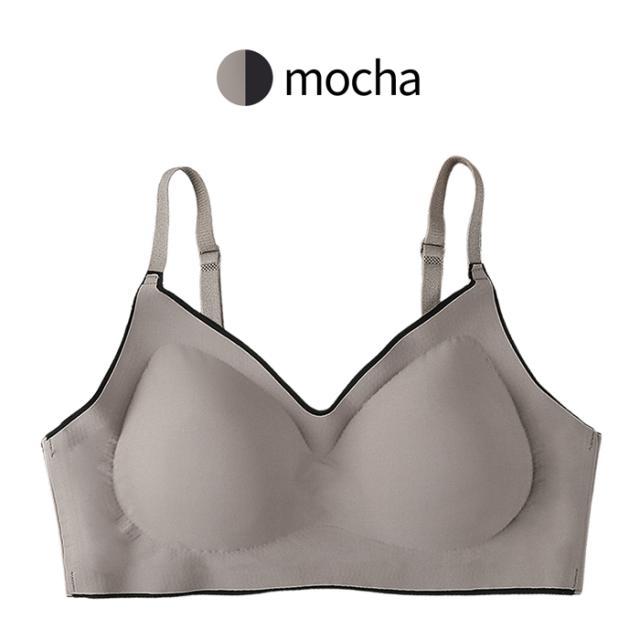 【送料無料】 楽すぎるのに綺麗 バイカラーノンワイヤーブラ