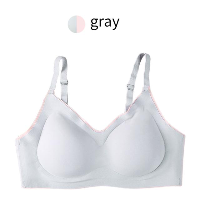 【送料無料】 楽すぎるのに綺麗 バイカラーノンワイヤーブラ