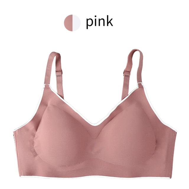 【送料無料】 楽すぎるのに綺麗 バイカラーノンワイヤーブラ