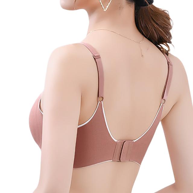 【送料無料】 楽すぎるのに綺麗 バイカラーノンワイヤーブラ