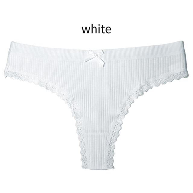 【プチプラ大特価】綿でお肌に優しい リブあみTバック