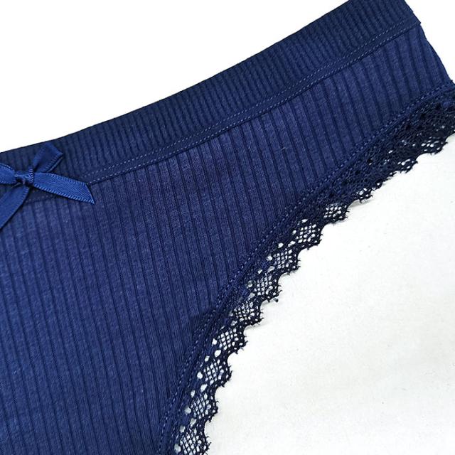 【プチプラ大特価】綿でお肌に優しい リブあみTバック