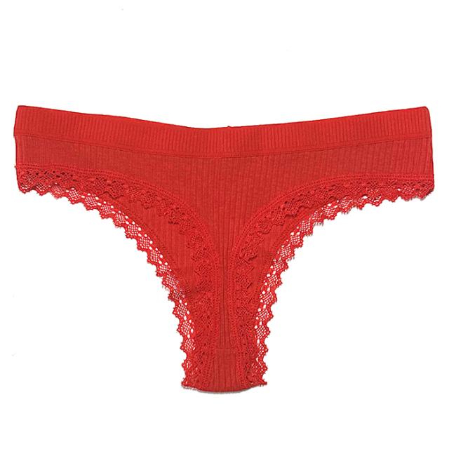 【プチプラ大特価】綿でお肌に優しい リブあみTバック