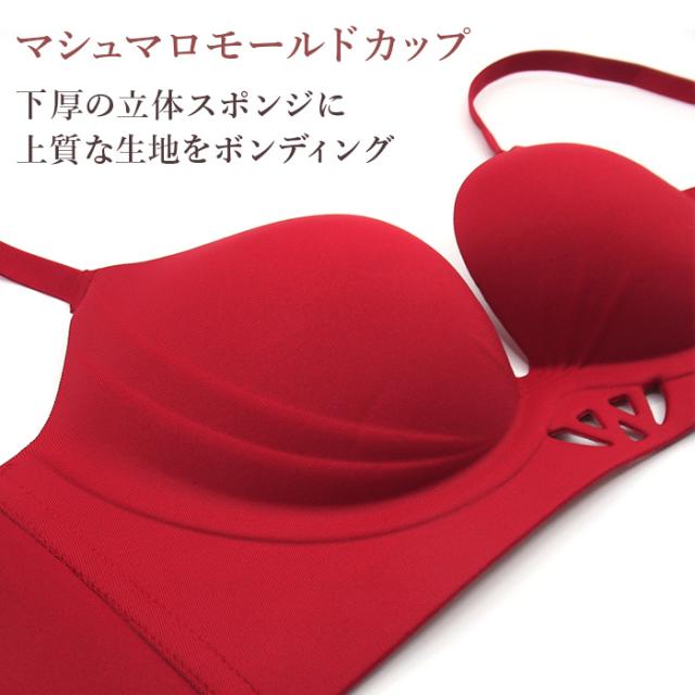 【送料無料】 楽盛り 美胸モールドカップブラジャー