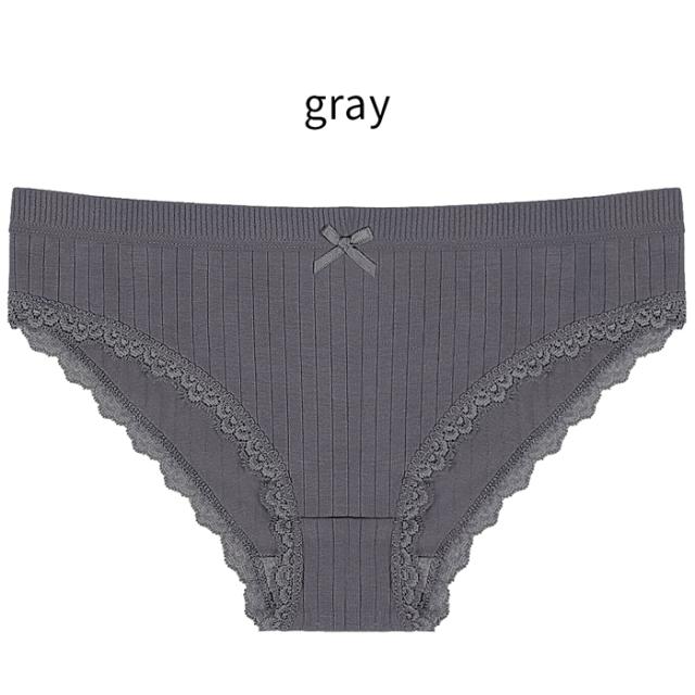 綿95％柔らかく穿きやすいリブ編みスタンダードショーツ