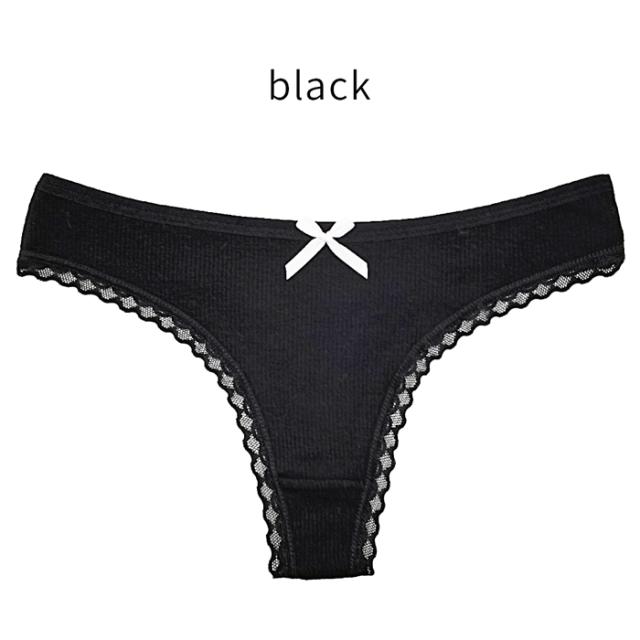 【プチプラ大特価】綿でお肌に優しい リブあみTバック