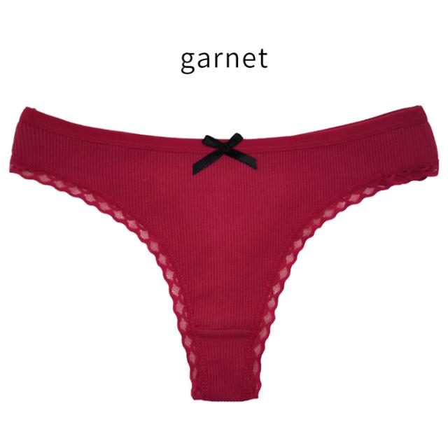 【プチプラ大特価】綿でお肌に優しい リブあみTバック