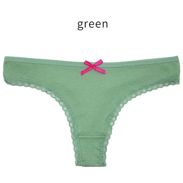 【プチプラ大特価】綿でお肌に優しい リブあみTバック