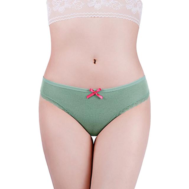 【プチプラ大特価】綿でお肌に優しい リブあみTバック