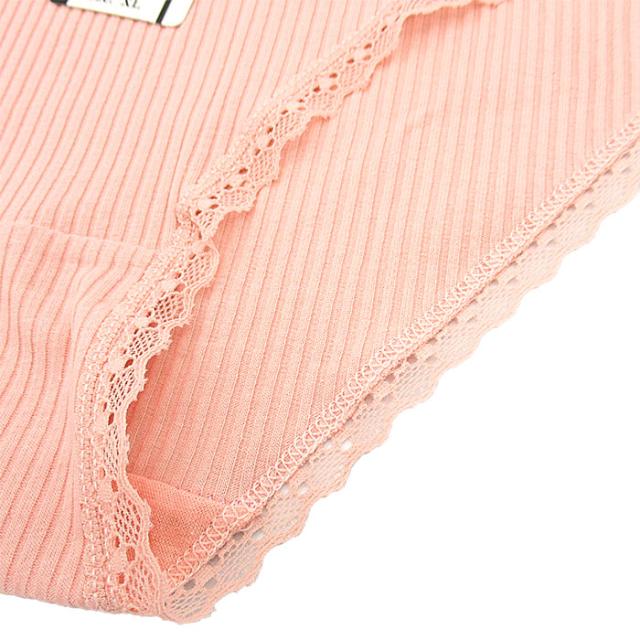 綿95％柔らかく穿きやすいリブ編みスタンダードショーツ