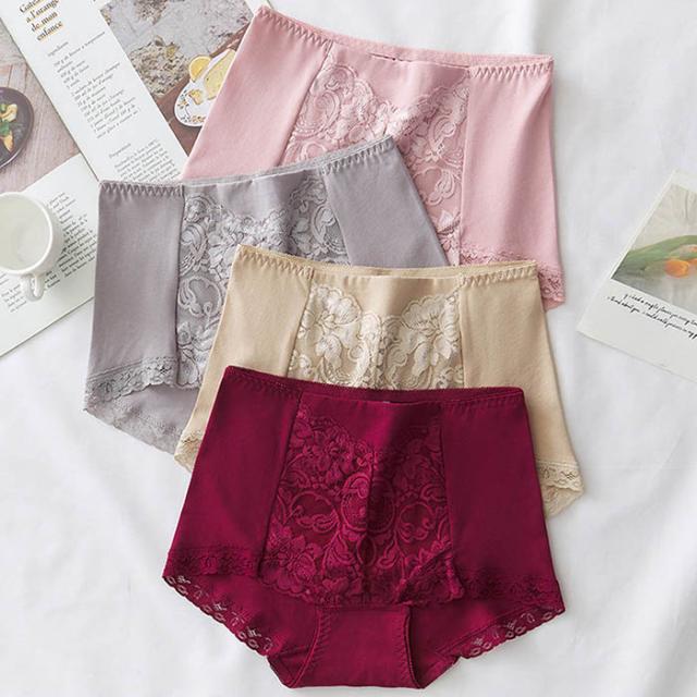 レディース綿95%ハイウエストショーツ